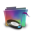 Folder Rainbow Music Icon 32x32 png